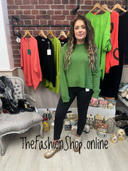 Erika green high low jumper 8-14