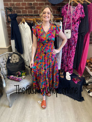 Stella Morgan floral print tiered maxi dress in sizes 8,10,12,14,16