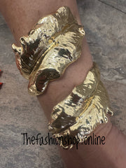 Grecian Gold Leaves Bracelet
