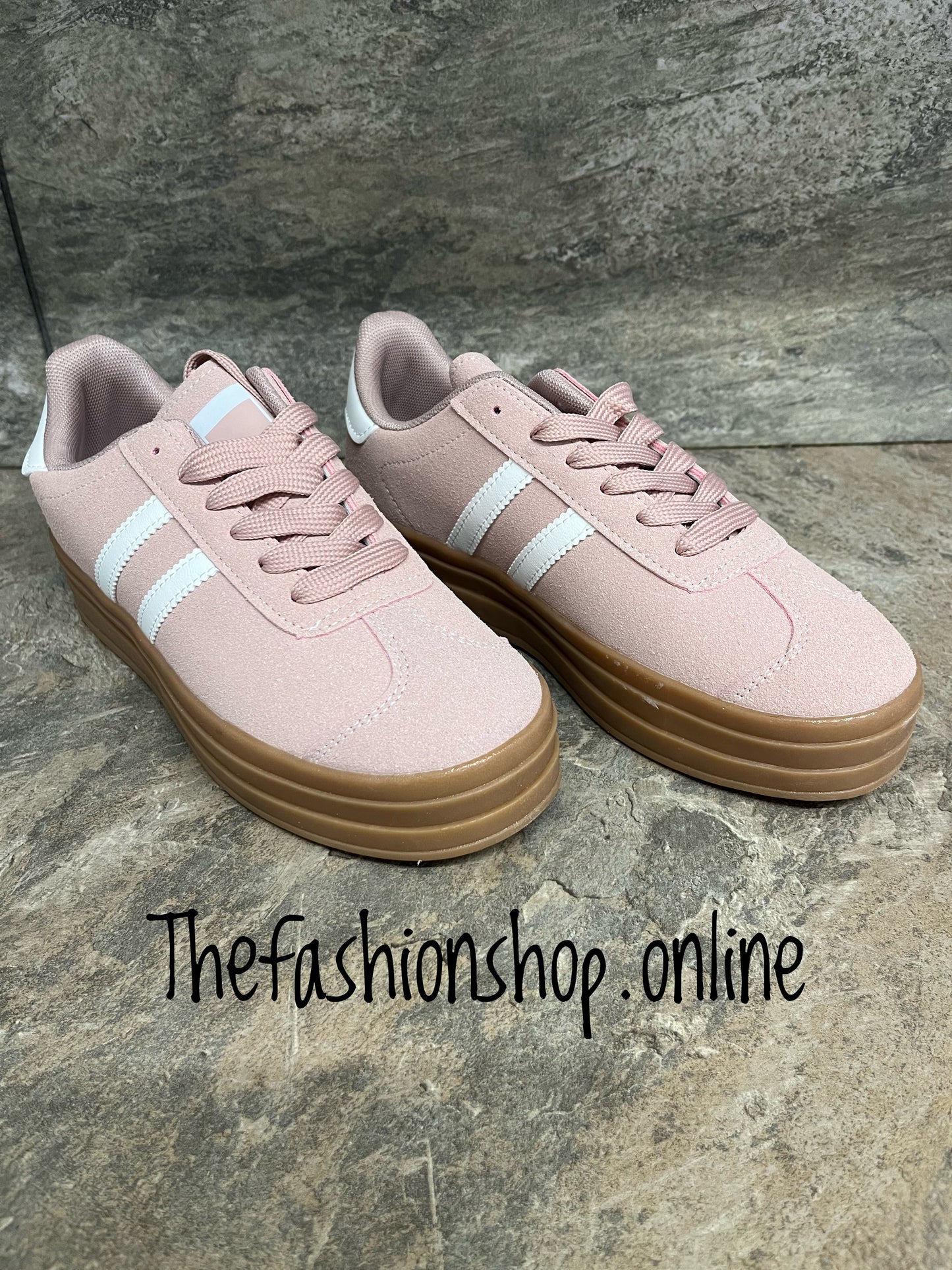 Dolly pink and white platform trainers sizes 3-7.5 (EU 36-41)