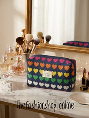Zelly Hearts Cosmetic Bag