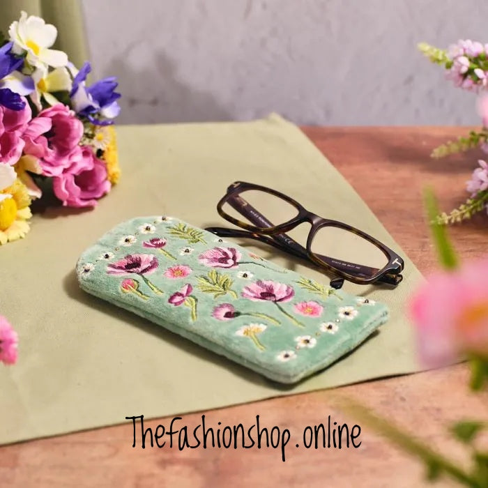 Floral Serenade Flower and Beads Glass Case