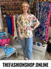 Trinny floral tapestry top 16-22