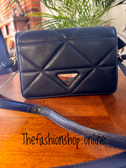 Pixie Quilted Bag in Navy Blue