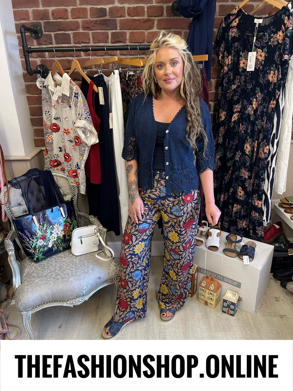 Victoria heritage print trousers 8-12