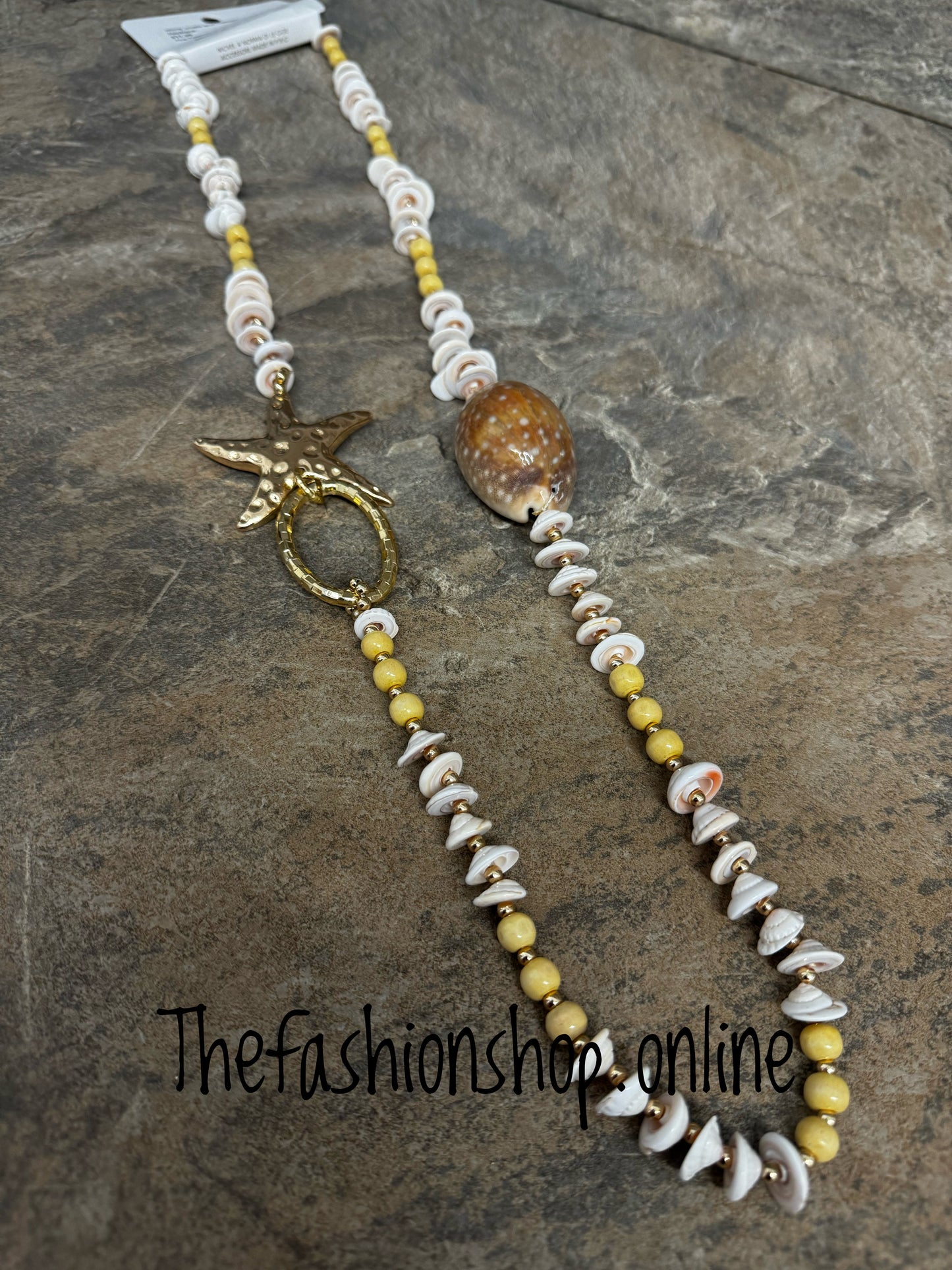 Stone Shells with Starfish Necklace