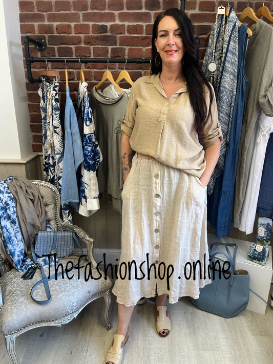 Heidi camel blouse 10-16