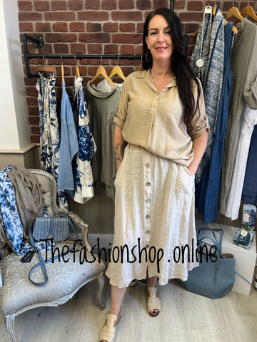 Heidi camel blouse 10-16