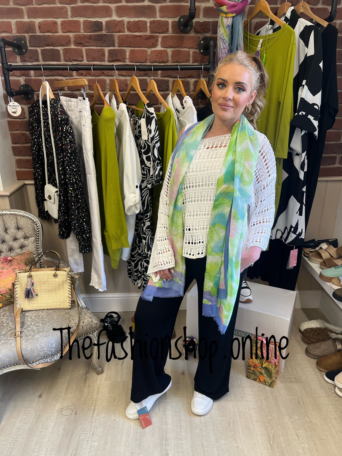 Ella white crochet top with vest  10-16