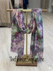 Abstract flowers scarf