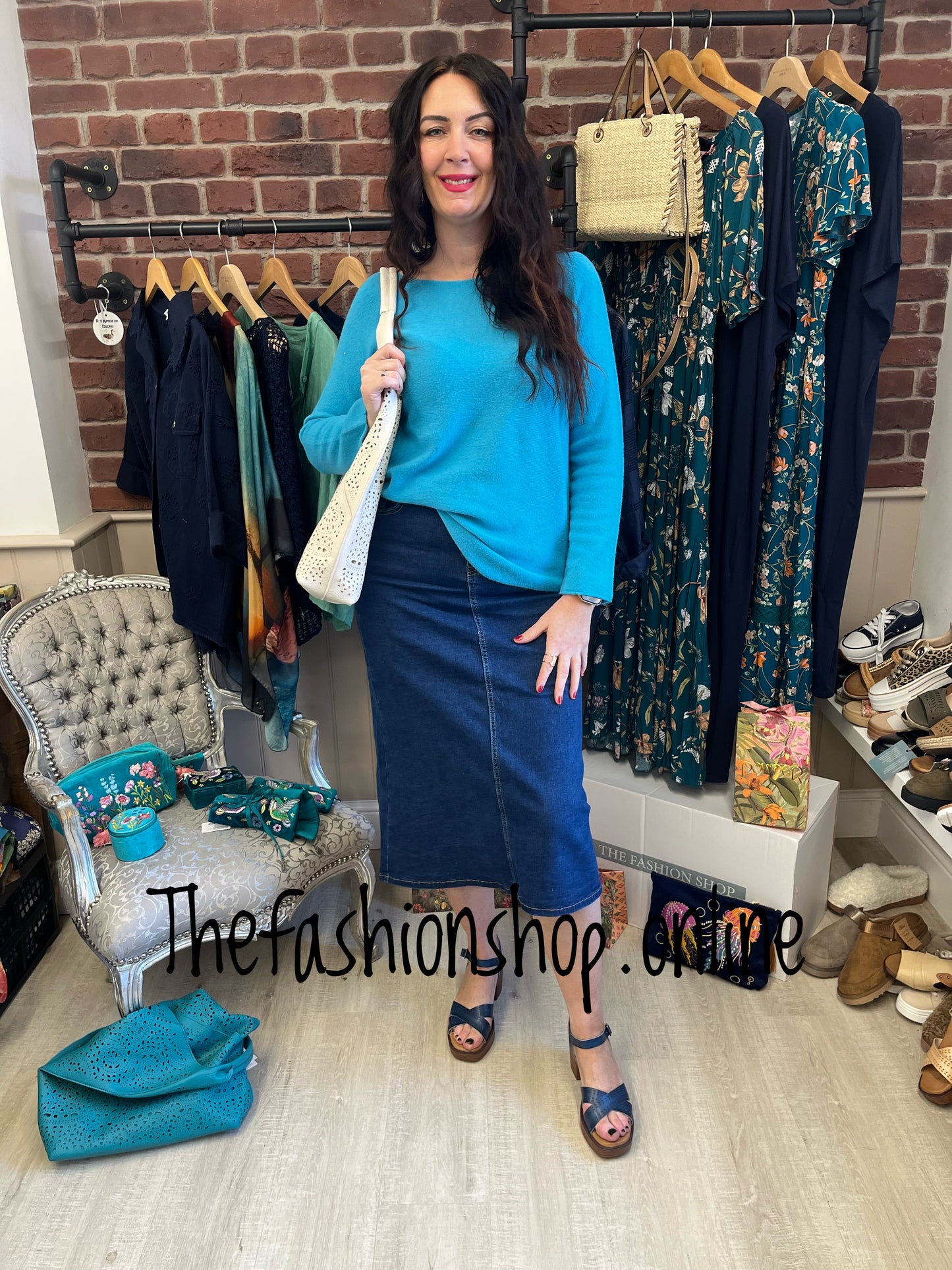 Dina teal soft jumper 10-16