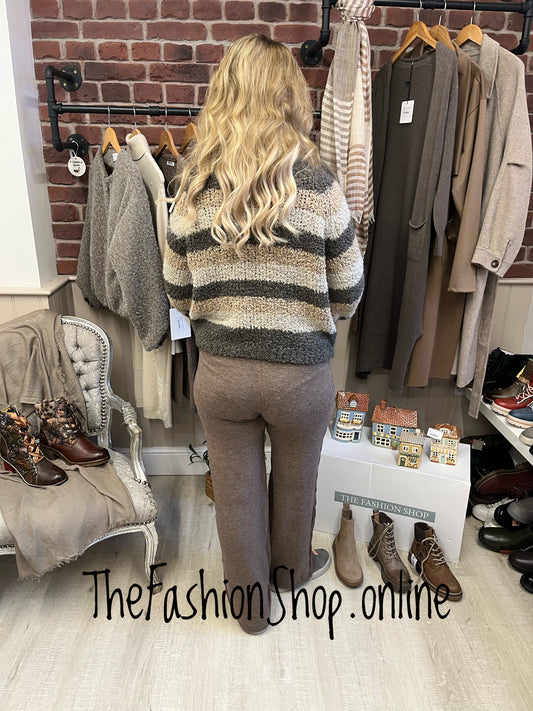 Erin alpaca and wool mix stripes jumper 8-14