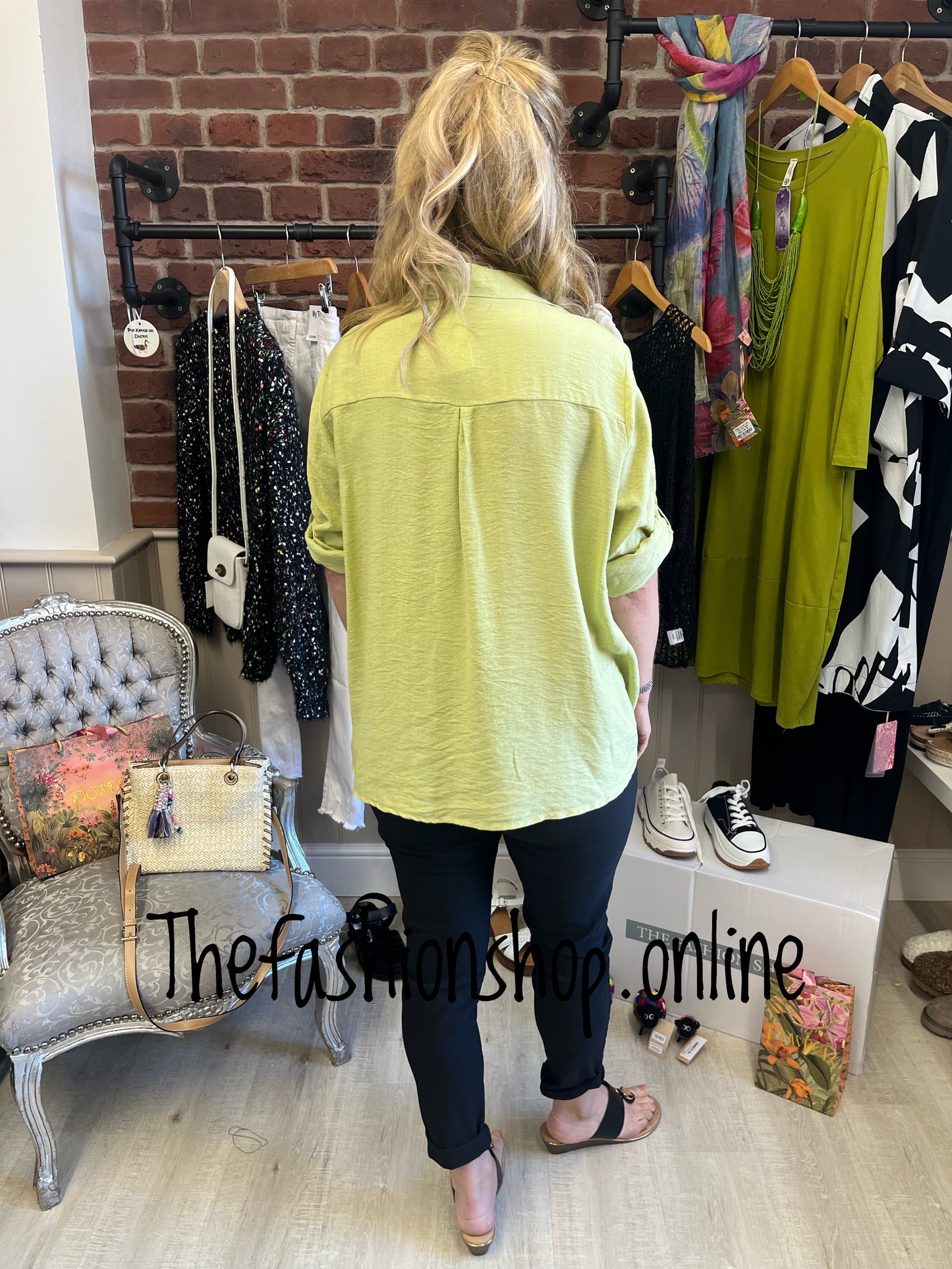 Heidi green blouse 10-16