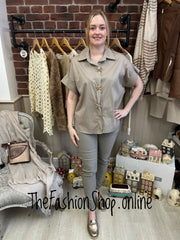 Ariel mocha starfish shirt 10-16
