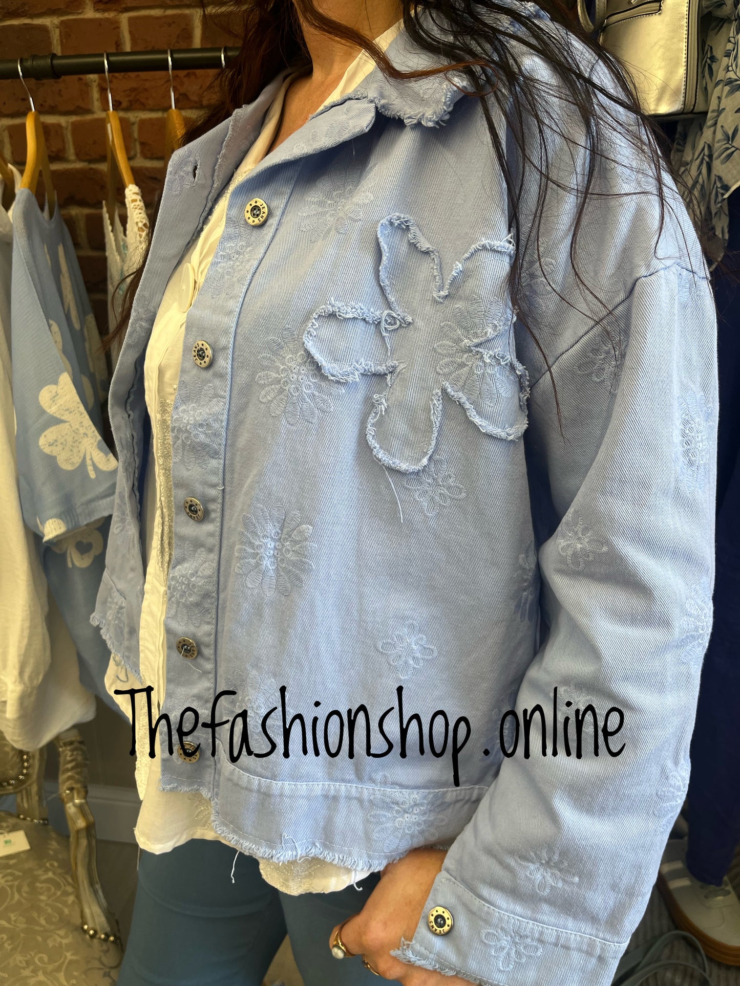 Hayley blue cotton jacket 8-16