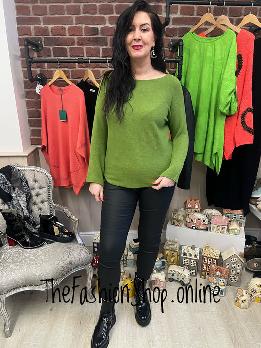 Dina green soft jumper 10-16