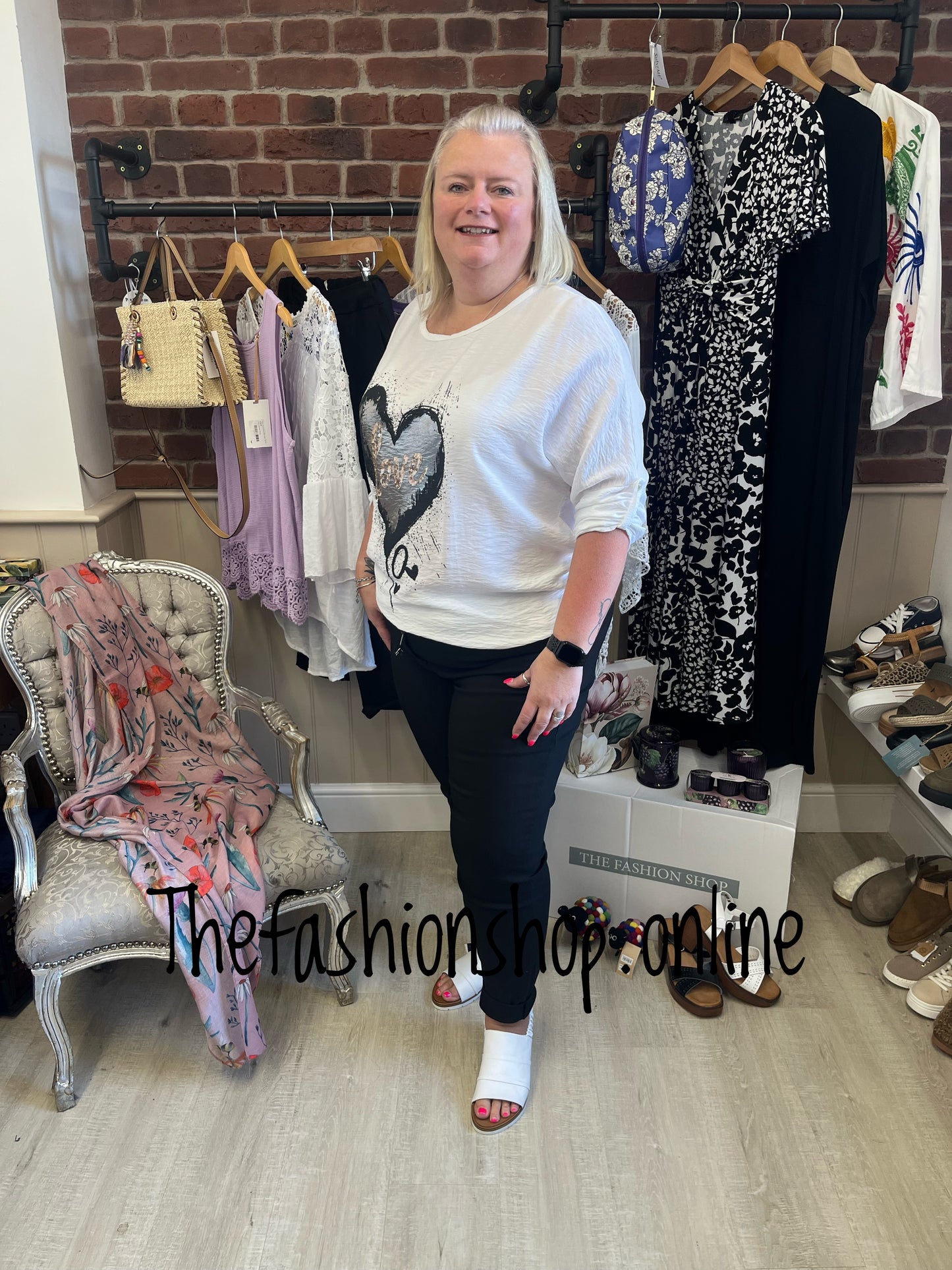 Vicky white love top 12-16