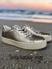 Tamaris gold platform trainers sizes 4-9 (37-42)