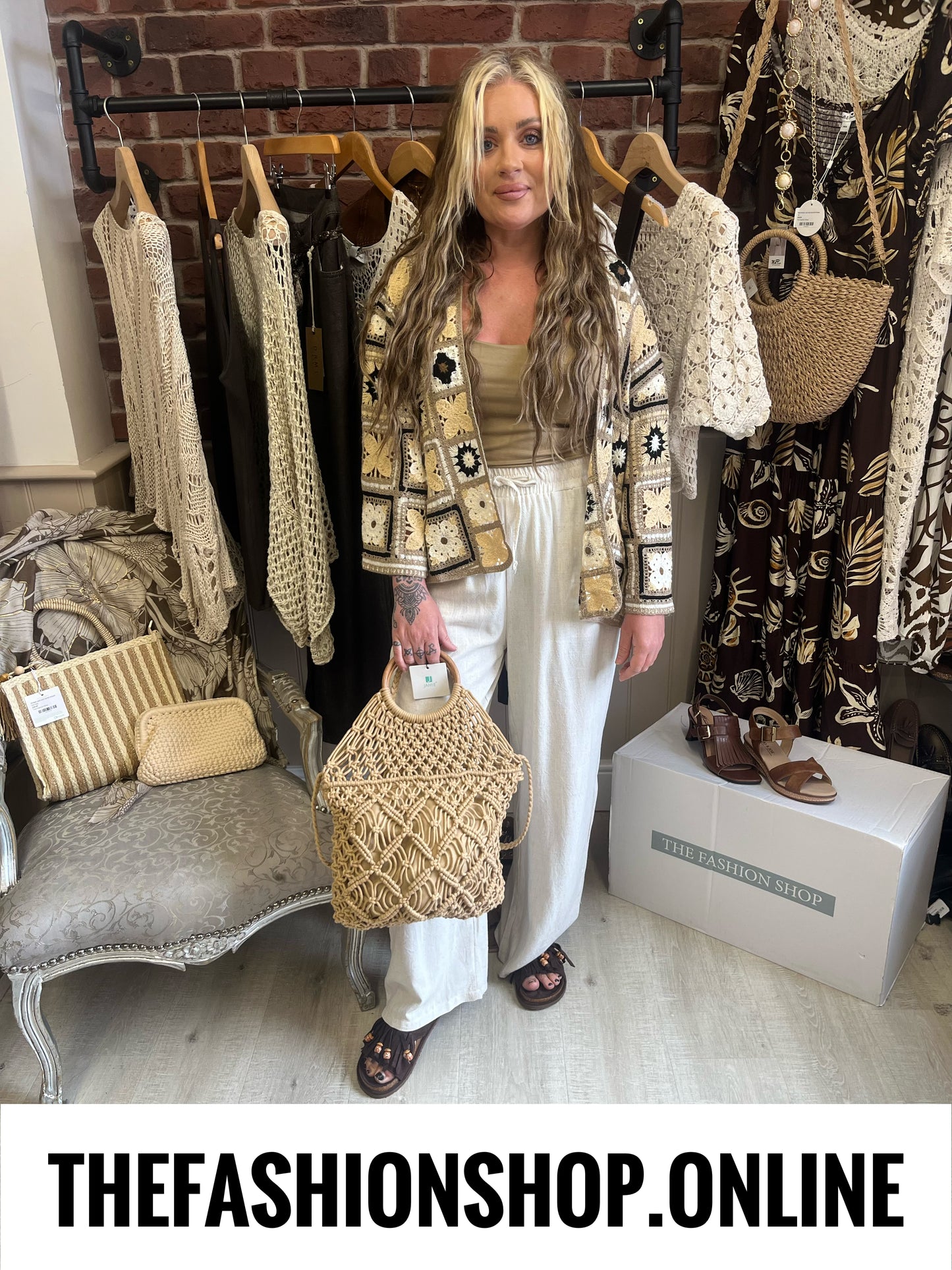 Carrie patterned crochet cardigan 8-16