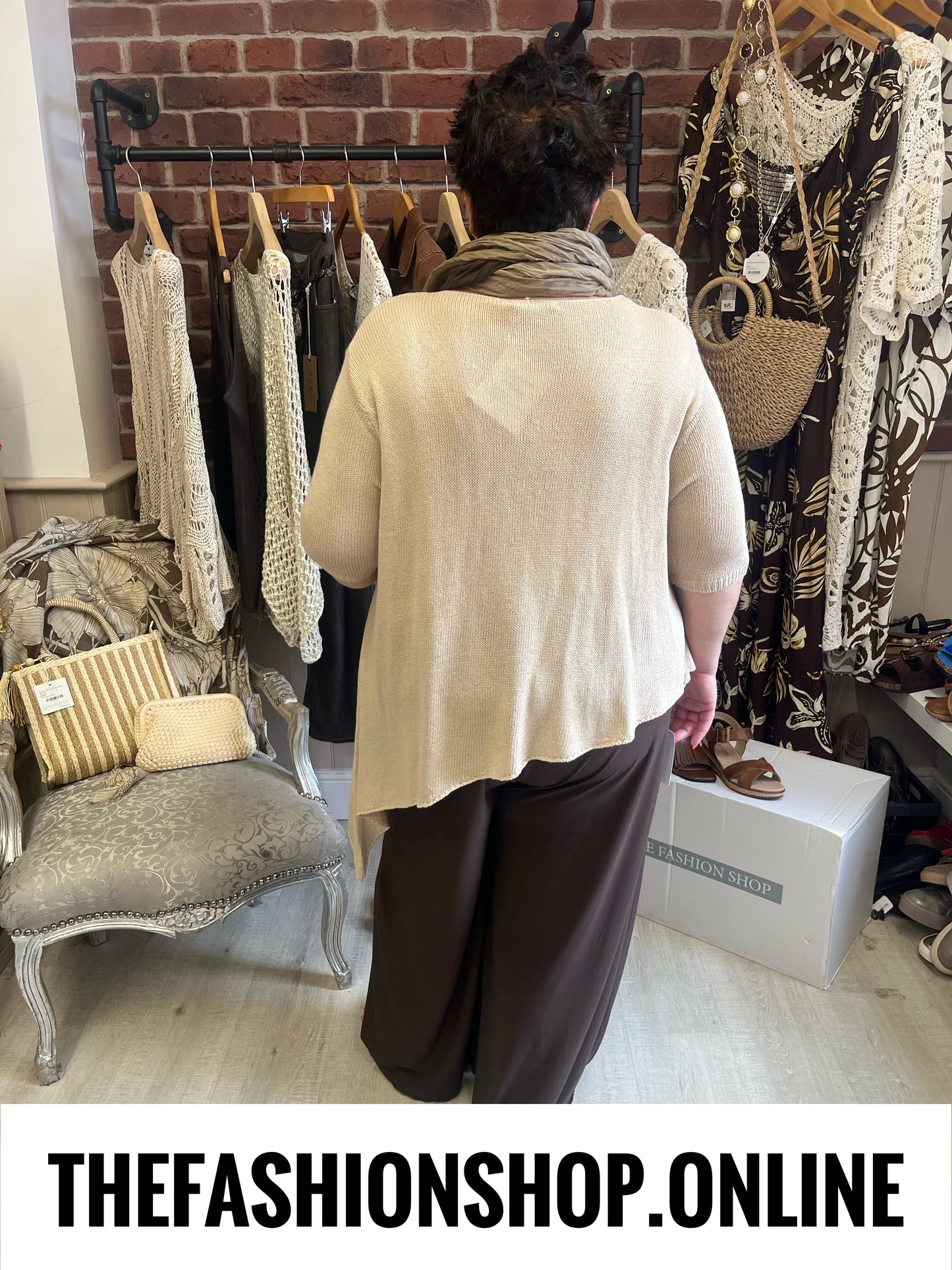 Ziggy beige tassel jumper 14-22