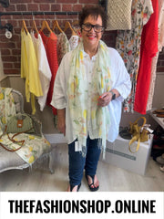 Whitney white linen shirt 16-24