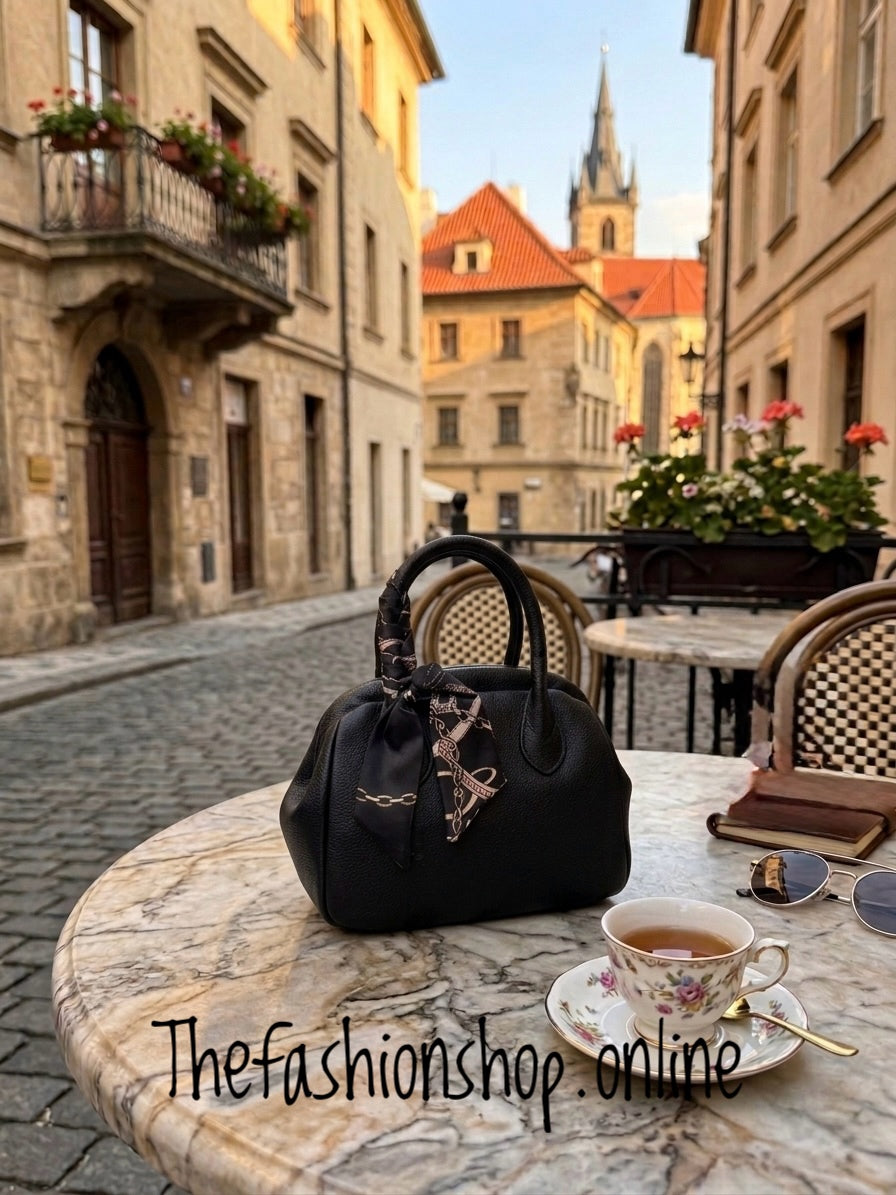 Phoebe small black handbag