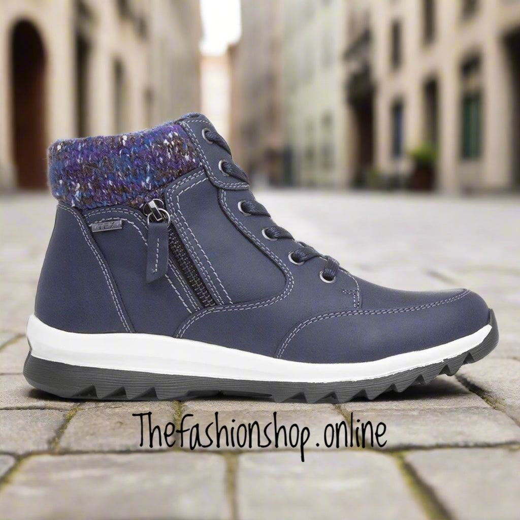 Lunar Buttermere navy waterproof ankle boot sizes 4-8