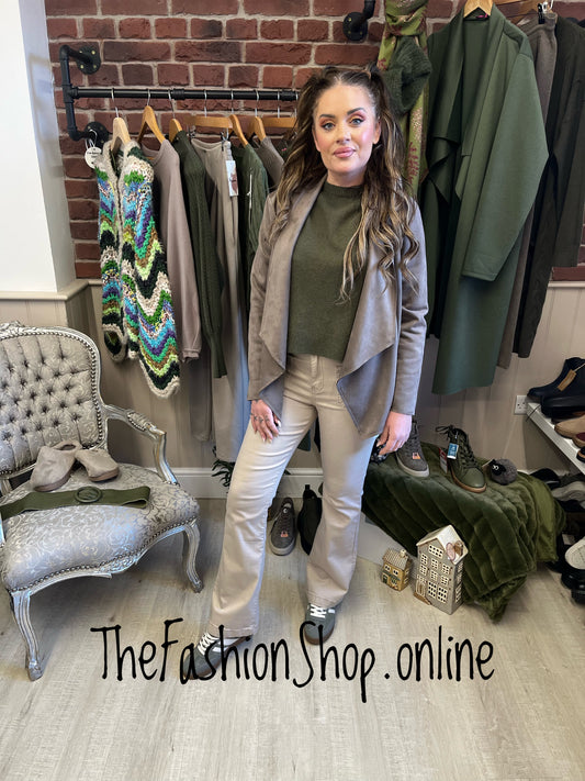 Evie beige bootcut jeans sizes 8-16