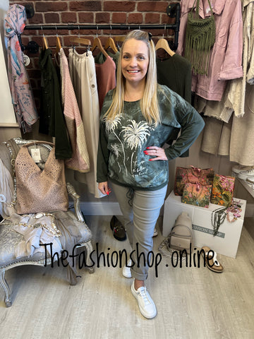 Linda khaki top 10-16