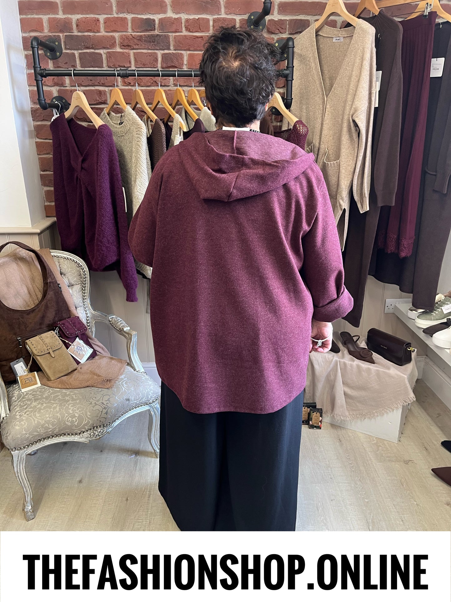 Mandy mulberry wool mix jacket 18-24