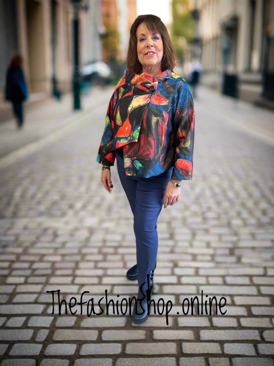 Monica red wool mix jacket 10-16