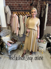 Lizzy camel ripple top 10-16