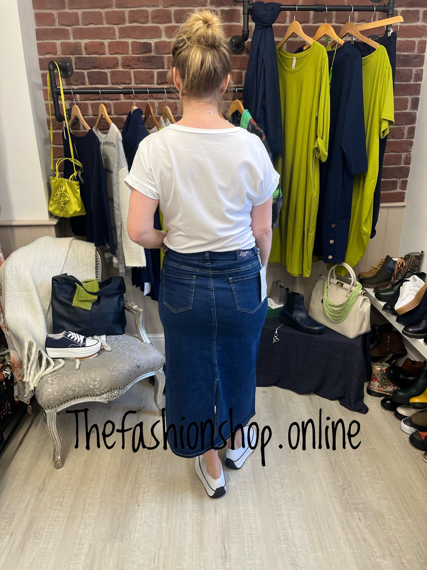 Sammy denim midi skirt sizes 10-20