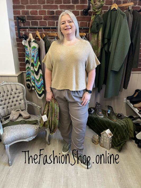 Maya camel soft knitted top 12-18