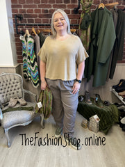 Maya camel soft knitted top 12-18