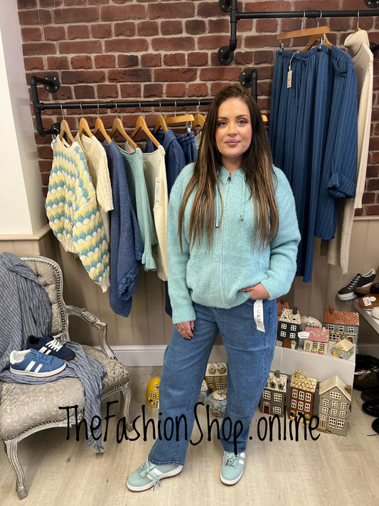 Josie aqua hooded zip jacket sizes 12-14 and 16-18