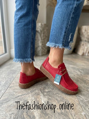 Modella Camden red leather shoes sizes 4-8 (37-41)