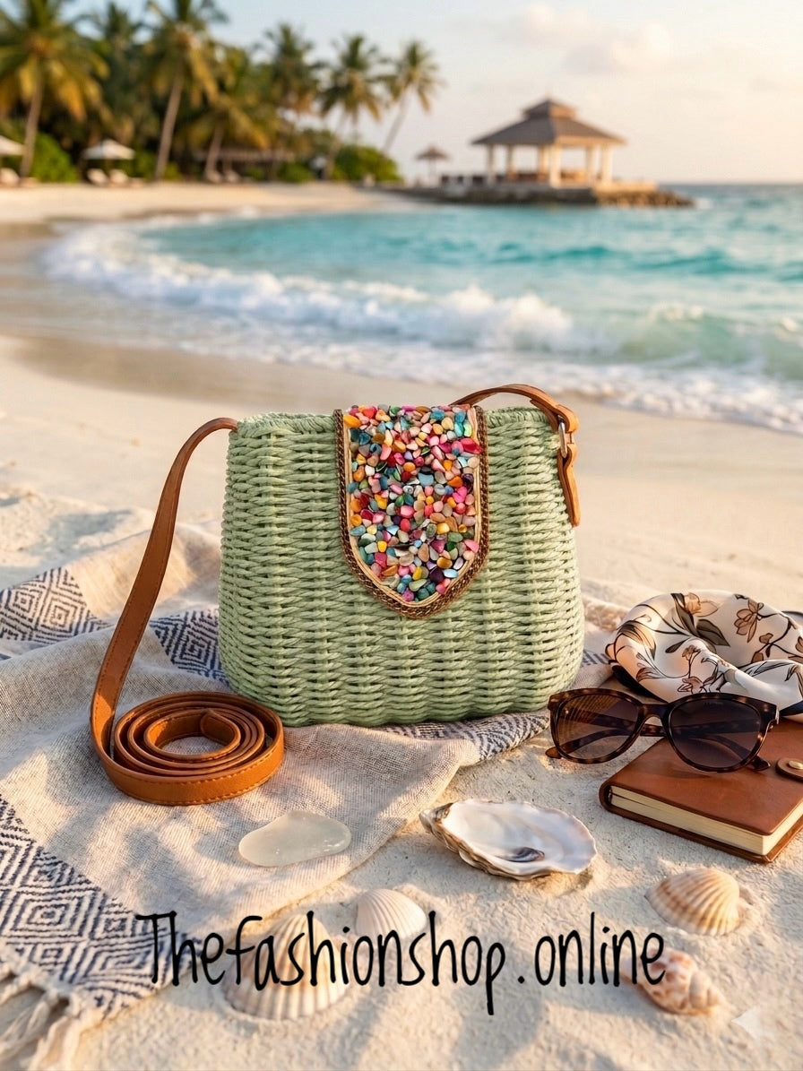 Mosaic Bag in Green