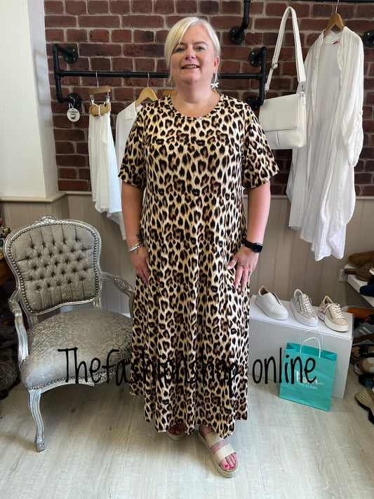 Sasha cheetah dress 18-24