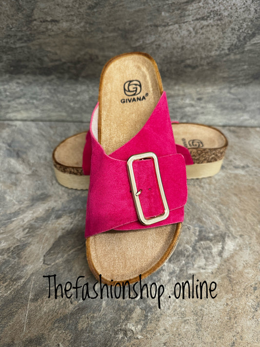 Hot Pink buckle slider 3-8