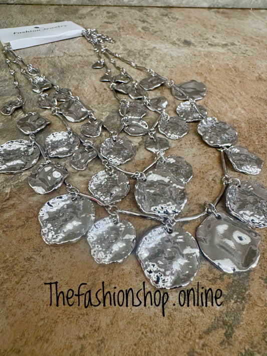 Silver Shakira 3 Necklace