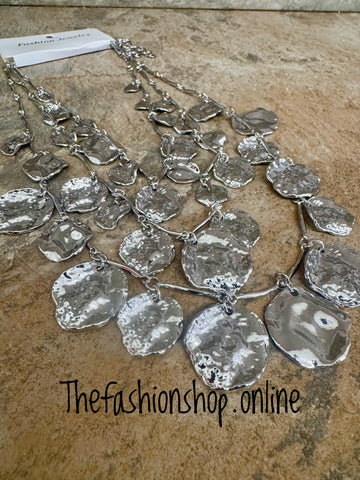 Silver Shakira 3 Necklace