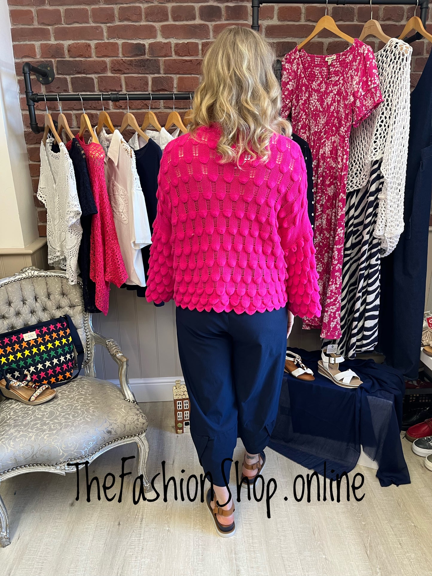 Eloise hot pink petal jumper 8-16