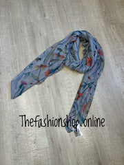 Grey meadow scarf