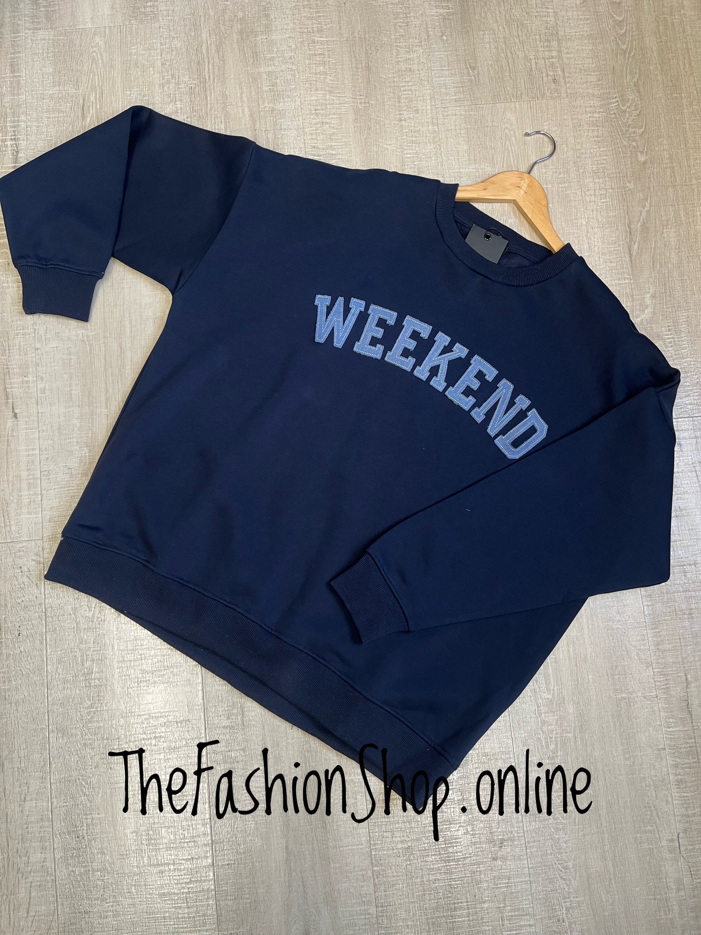 Jamie navy Weekend sweatshirt sizes 12-14 and 16-18