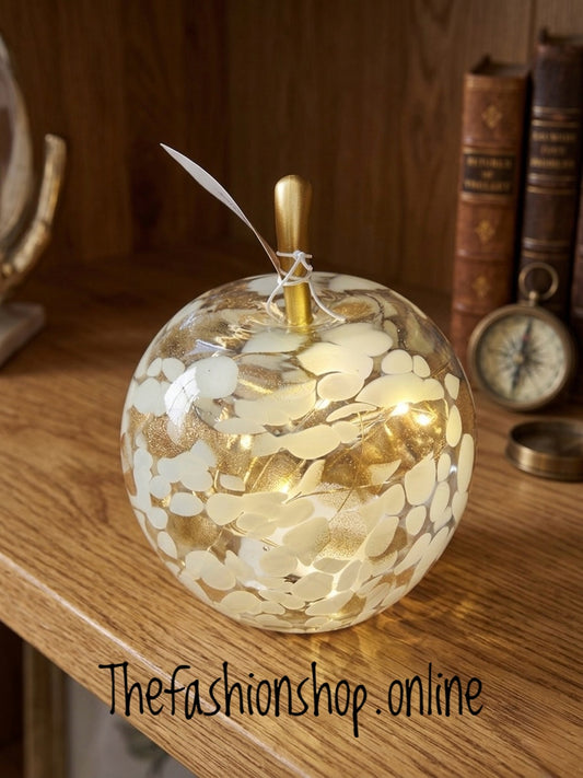 Diamond Cut LED Mottle Amber Apple