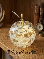 Diamond Cut LED Mottle Amber Apple