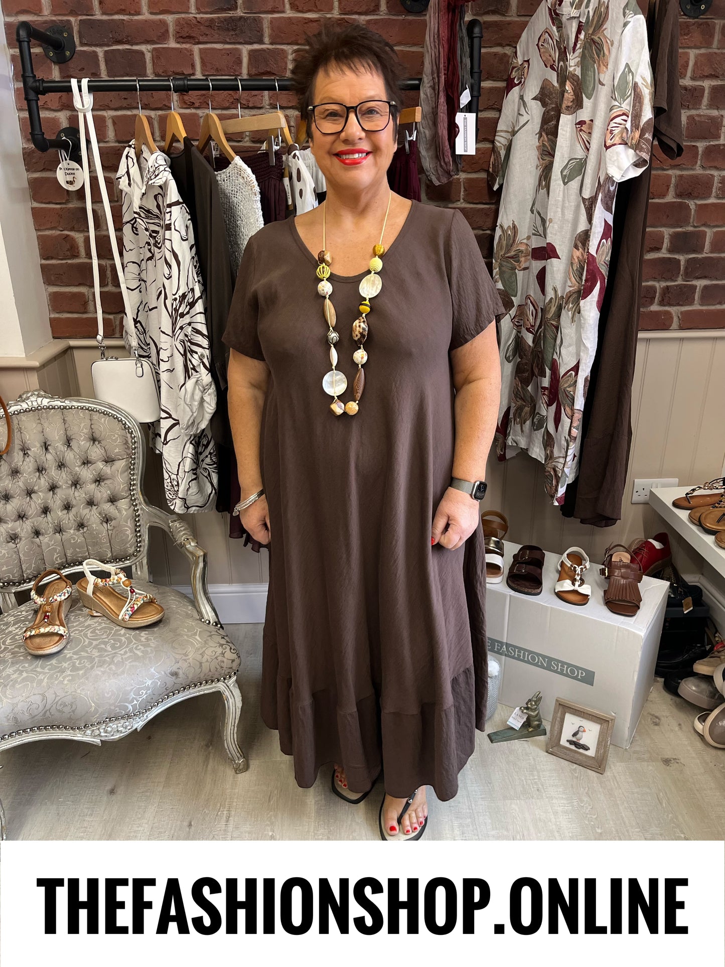 Marilyn brown dress 12-22