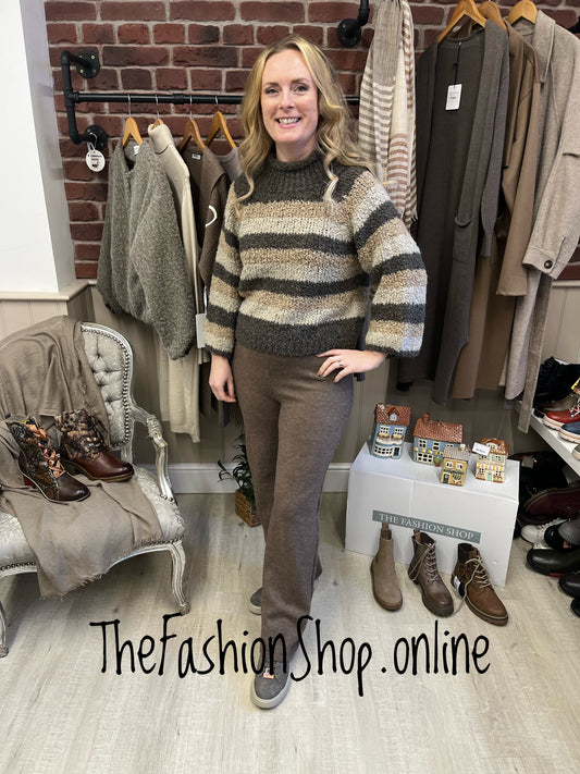 Erin alpaca and wool mix stripes jumper 8-14