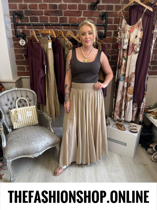 Matilda sand maxi skirt 8-14